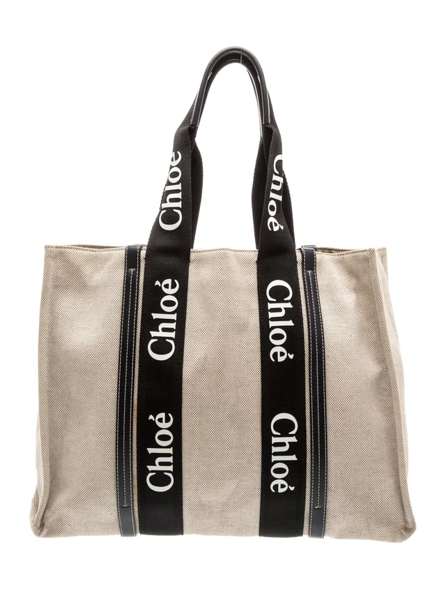 Signature Chloe Woody Medium in Canvas from The RealReal