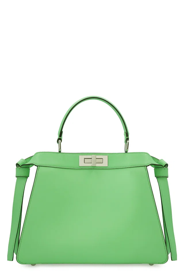 Fendi Top Handle Bag — Green Calf in Green Calfskin from HEWI