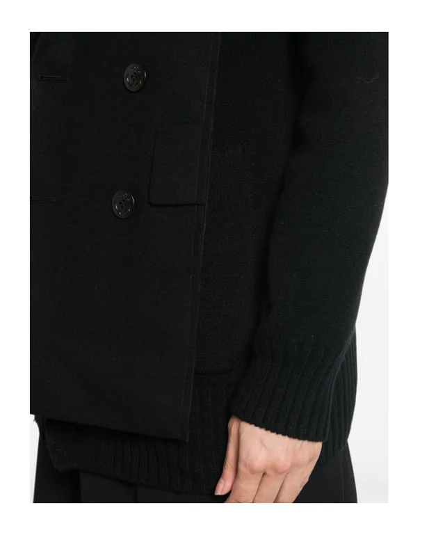 Sacai double-breasted layered cardigan, photo 3 of 3 from SENSER