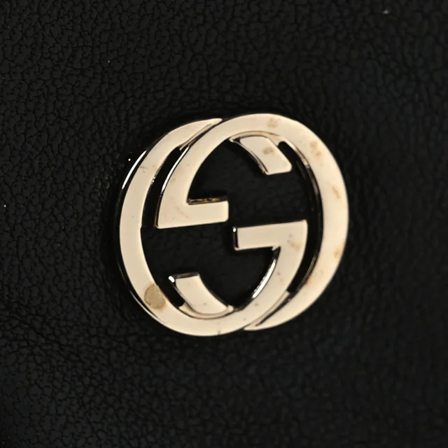 Gucci Nappa Interlocking G Gloves 7 Black in Black Nappa leather from FASHIONPHILE, photo 3 of 5