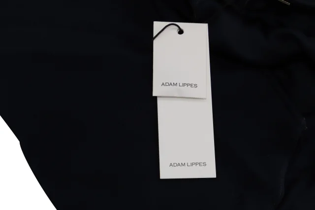 Adam Lippes Cape Dress in Navy Blue Viscose in Blue, photo 6 of 6 from ShopSimon