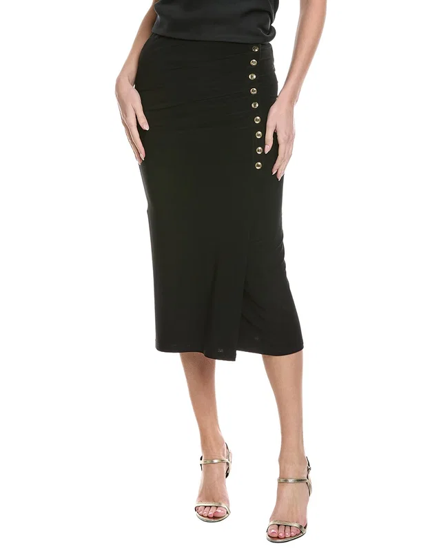 Joseph Ribkoff Solid Midi Skirt, image 1 of 1 from Gilt