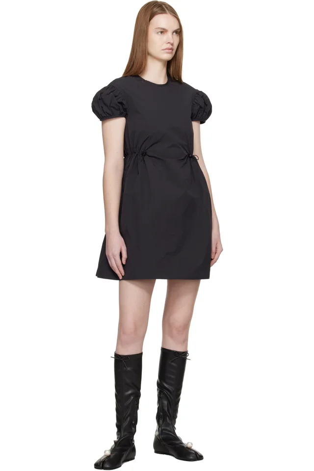 Cecilie Bahnsen Black CBcarla Minidress, photo 4 of 4 from SSENSE