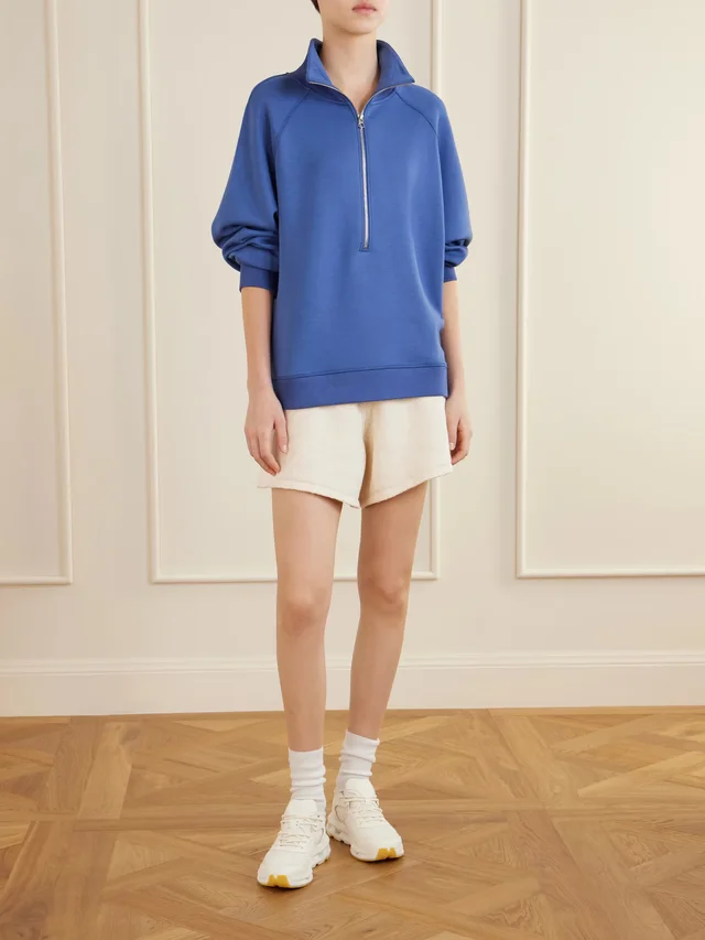 VARLEY Selene jersey half-zip sweater in Blue, photo 2 of 2 from NET-A-PORTER (Canada)