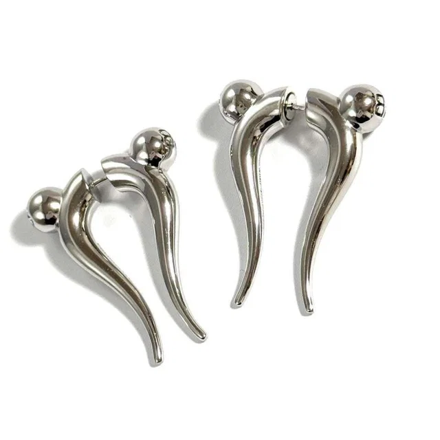 Balenciaga Silver Earrings in gray|silver from Poshmark