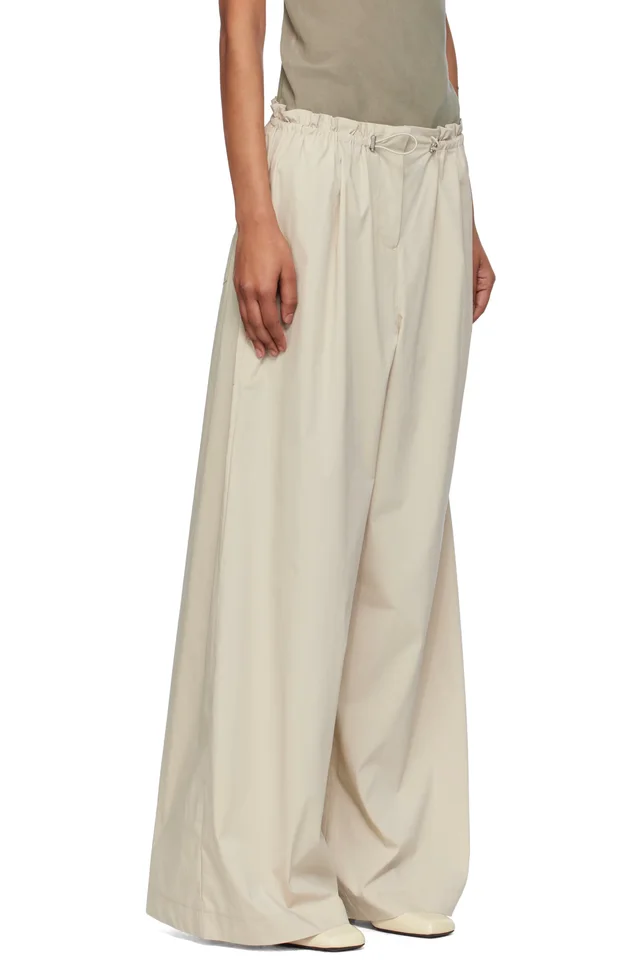 St. Agni Beige Petit Paperbag Waist Trousers, photo 2 of 2 from SSENSE