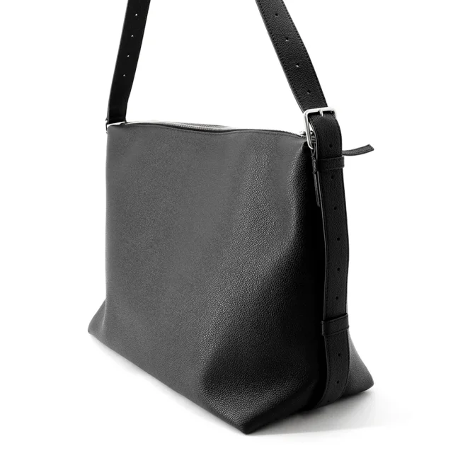 Balenciaga Credit Messenger Bag Black8062472ABCC1000 Soft Grained Calf Leather Size Large in Calfskin from GALLERY RARE, photo 2 of 15