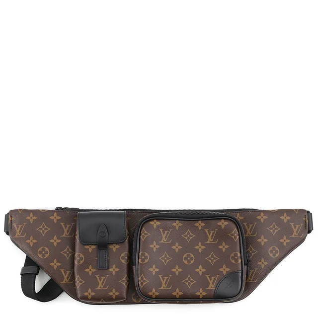 Louis Vuitton Belt Bag Monogram Macassar Christopher Black in Black from The Reluxe