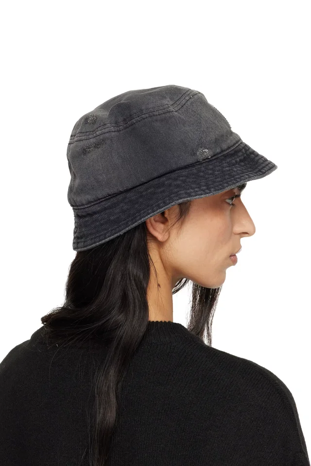 Carhartt Work In Progress Black Aden Bucket Hat, photo 3 of 3 from SSENSE