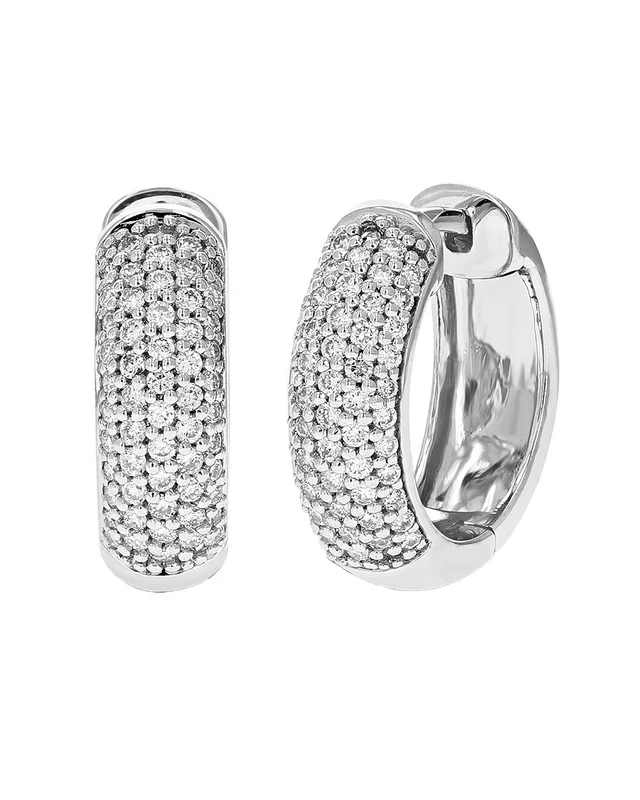 Amairah Silver 0.50 ct. tw. Lab-Grown Diamond Hoops, image 1 of 1 from Rue La La