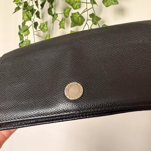 Bvlgari Women's Wallet - Black in black from Depop, photo 2 of 8