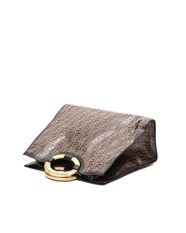 Fendi Zucca Runaway Bag in Raffia from A Retro Tale, photo 4 of 9