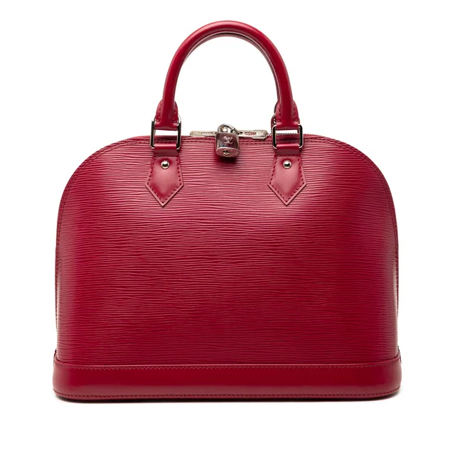 Red Louis Vuitton Epi Alma PM Handbag in Red Leather from Designer Revival