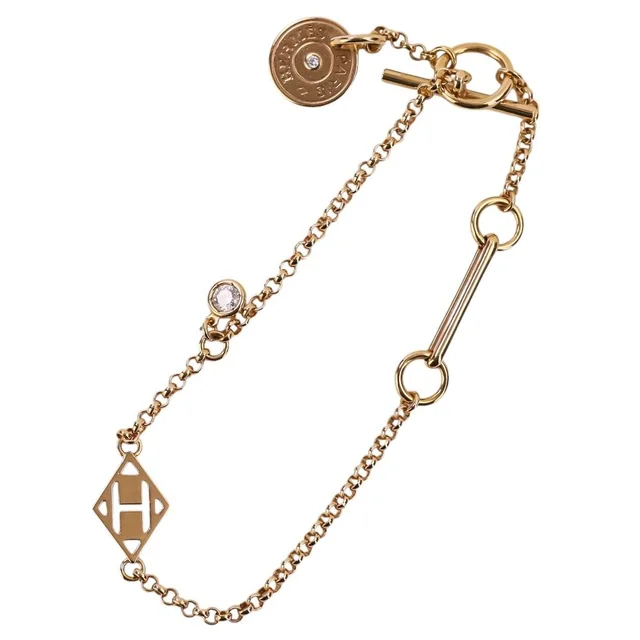 Hermès Gambade Bracelet Diamond 18k Yellow Gold in Yellow from The Reluxe