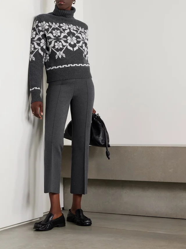 HIGH SPORT Fair Isle wool and cashmere-blend turtleneck sweater in Grey, photo 2 of 2 from NET-A-PORTER (Canada)