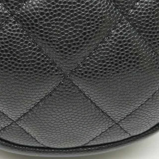 Chanel CC Caviar Round Chain Bag in Caviar leather from A Retro Tale, photo 8 of 12