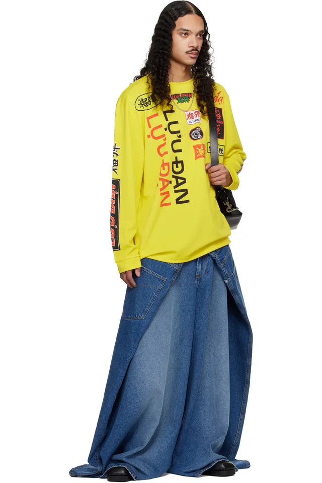 LU'U DAN Blue Maxi x Maxi x Maxi Jeans, photo 4 of 4 from SSENSE