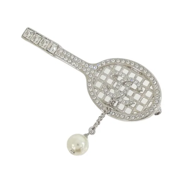 Chanel Brooch Silver in Silver from The Reluxe
