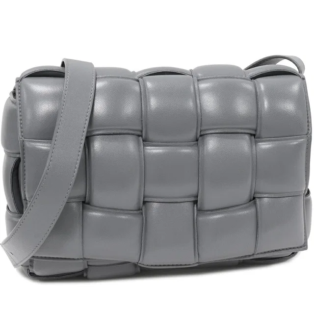 Bottega Veneta Lambskin Padded Cassette Shoulder Bag 717506 in Lambskin from LuxUness