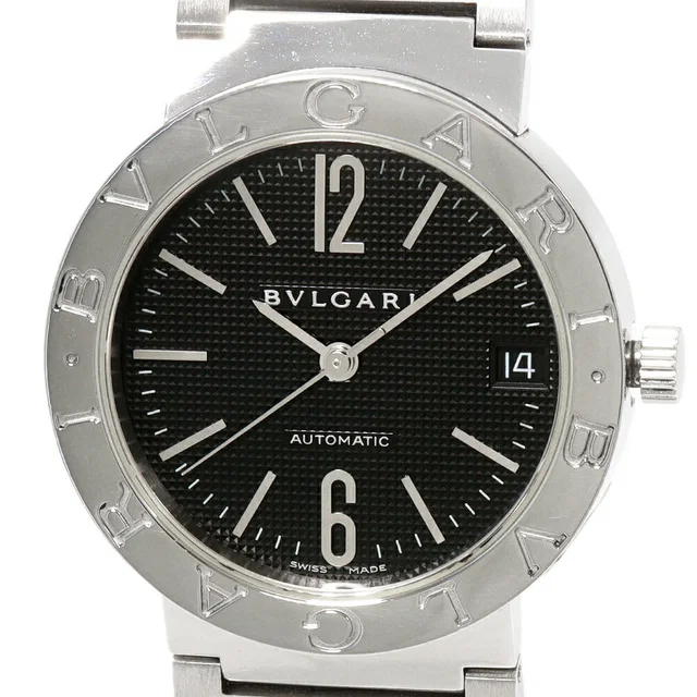 Black Dial Bvlgari Automatic Watch BB33SSAUTO in Black from LuxUness