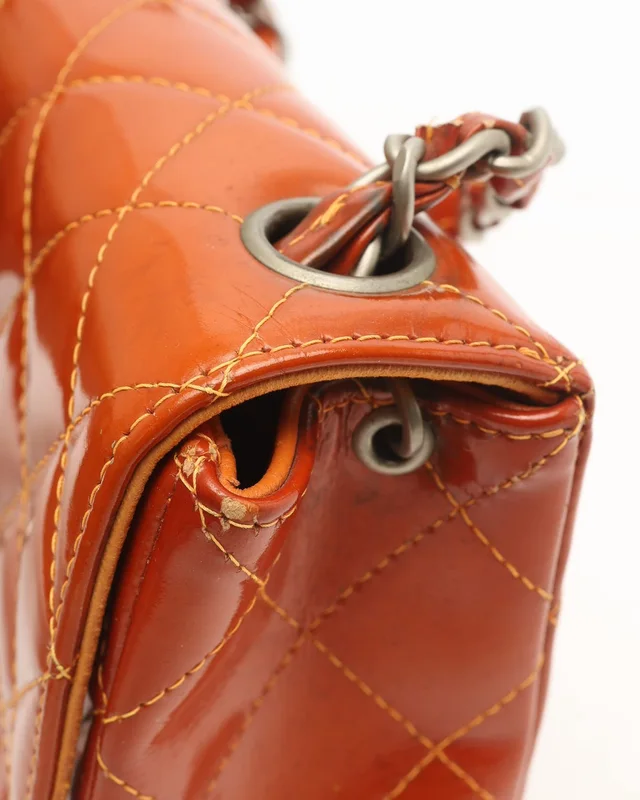 Chanel Classic Square Patent Single Flap Bag in Patent leather from A Retro Tale, photo 7 of 14