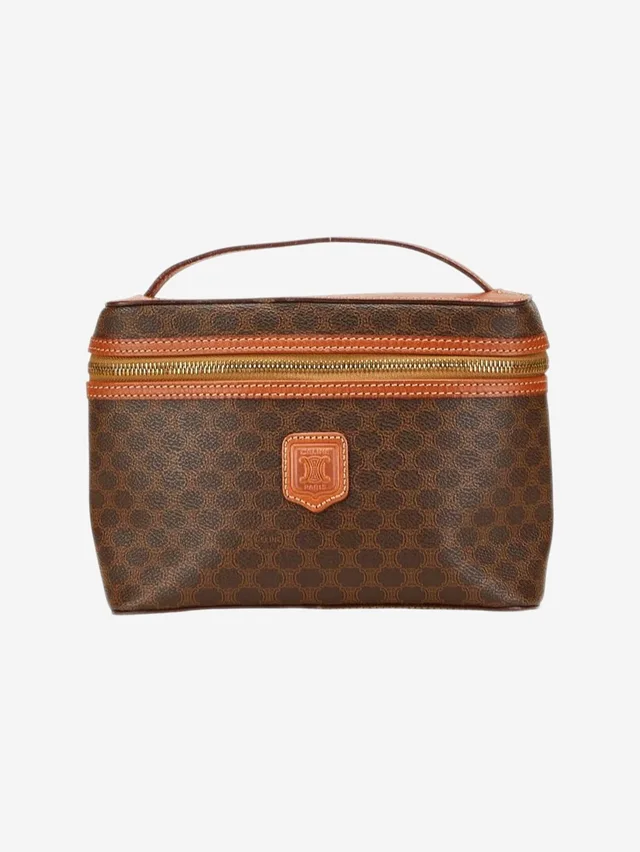 Celine Brown Macadam bag in Brown Canvas from Sign of the Times