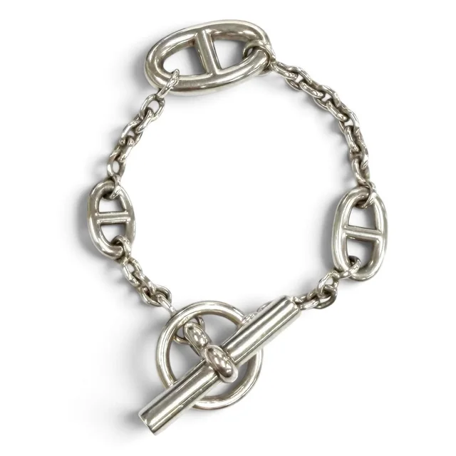 Hermès Farandole Chaine D'ancre Bracelet Silver in Silver from The Reluxe