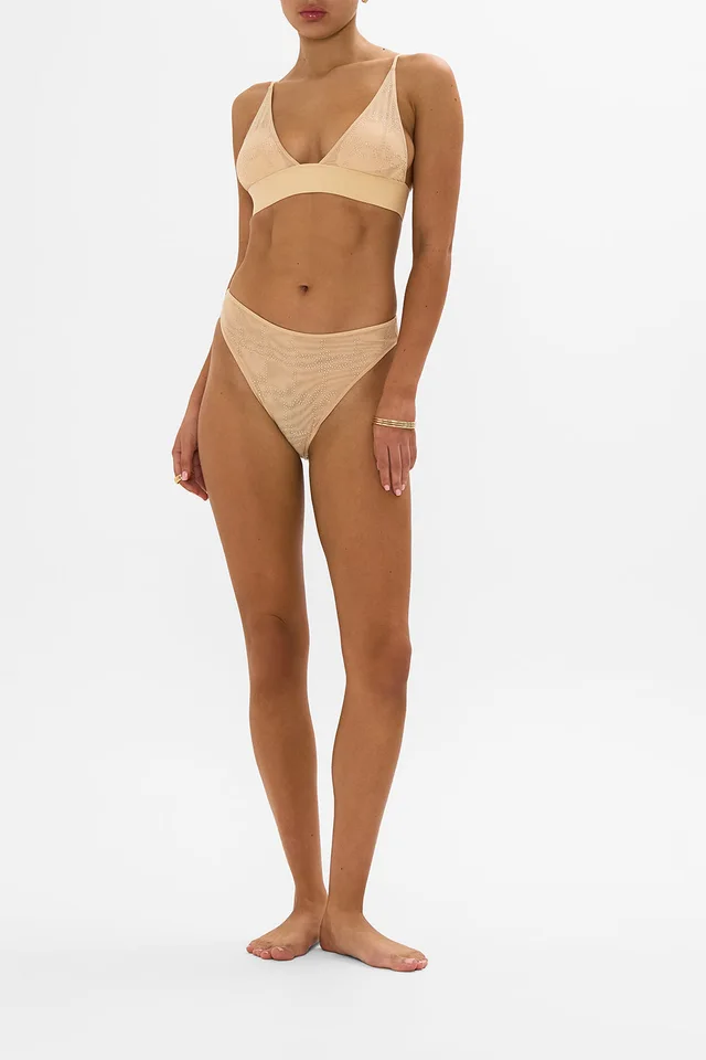 Camilla eBoutique MESH HIGH WAIST HIGH LEG BRIEF SOLID NUDE from CAMILLA, photo 1 of 1