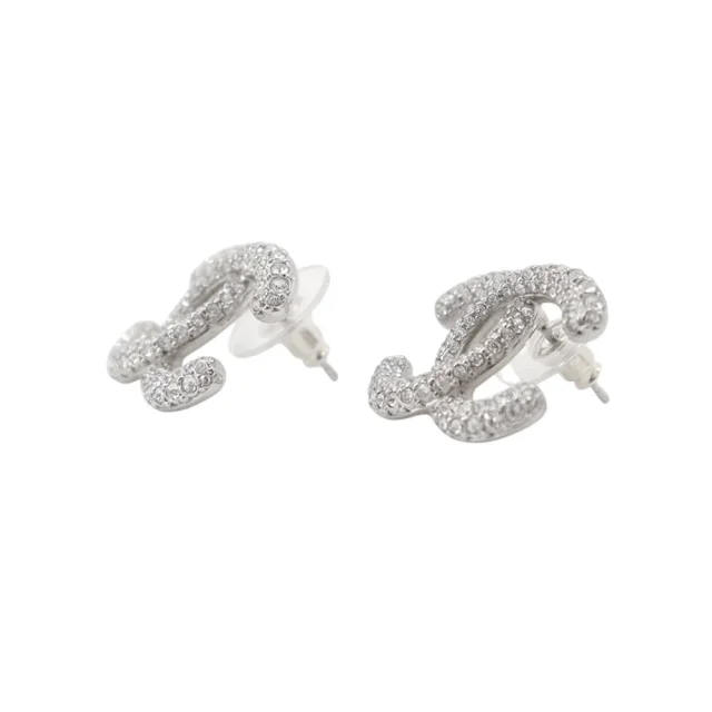 Chanel Métiers d'Art CC Logo Rhinestone EarringsABH770 Metal Rhinestone from GALLERY RARE, photo 2 of 6