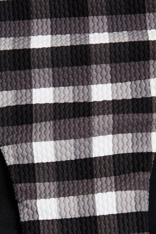 Seafolly Portofino Gingham Stretch-Piqué Bikini Bottoms in Black, photo 4 of 4 from THE OUTNET