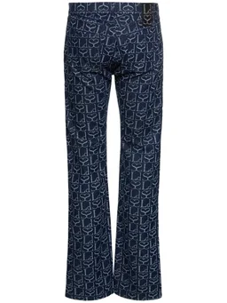 Ludovic de Saint Sernin Wide-leg jeans with button closure in 100% Cotton, photo 5 of 5 from LUISAVIAROMA