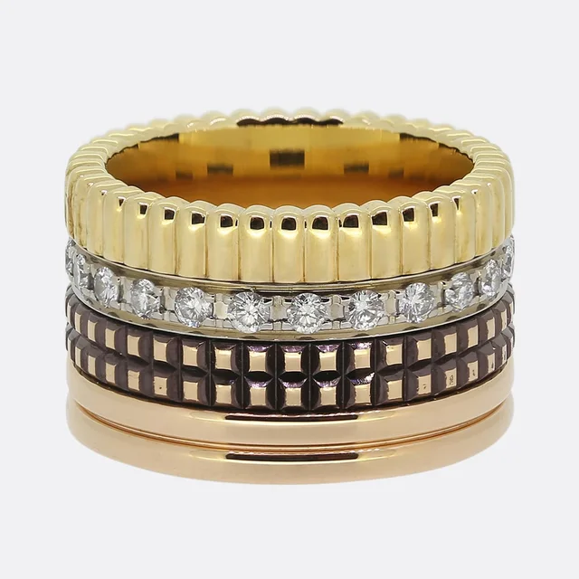 Boucheron Diamond Quatre Classique Large Ring Size G 1/2 (46) from The Vintage Jeweller