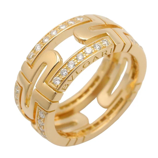 Bvlgari Parentesi Au750 Diamond Ring Size 7.5 from LuxUness