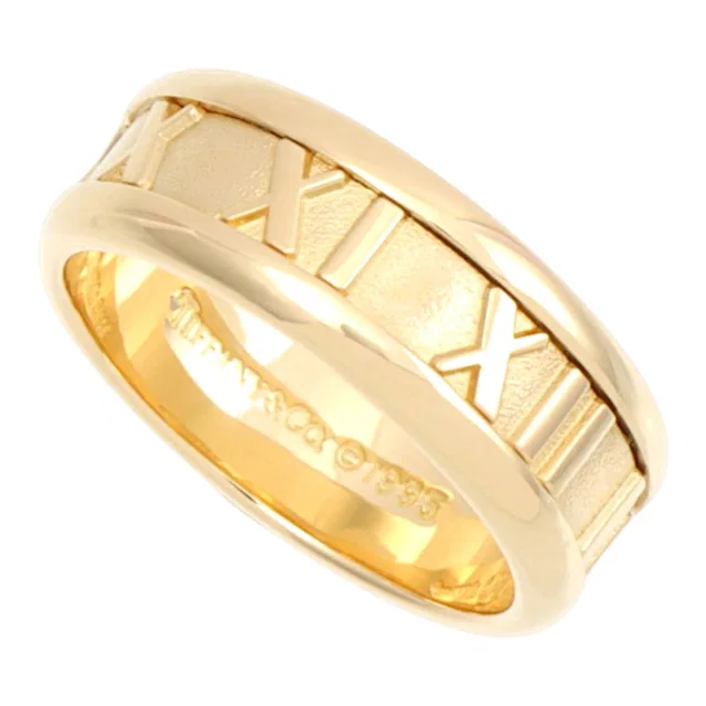 Tiffany & Co. 18K Atlas Ring #51 Yellow Gold in Yellow from VINTAGE QOO TOKYO
