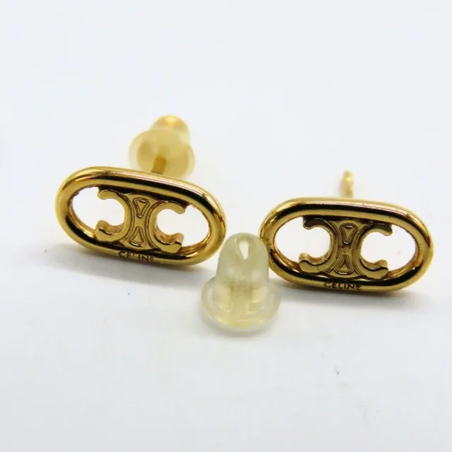Celine Maillon Triomphe Earrings in Rose Gold Gold-plated metal from LuxUness, photo 6 of 6