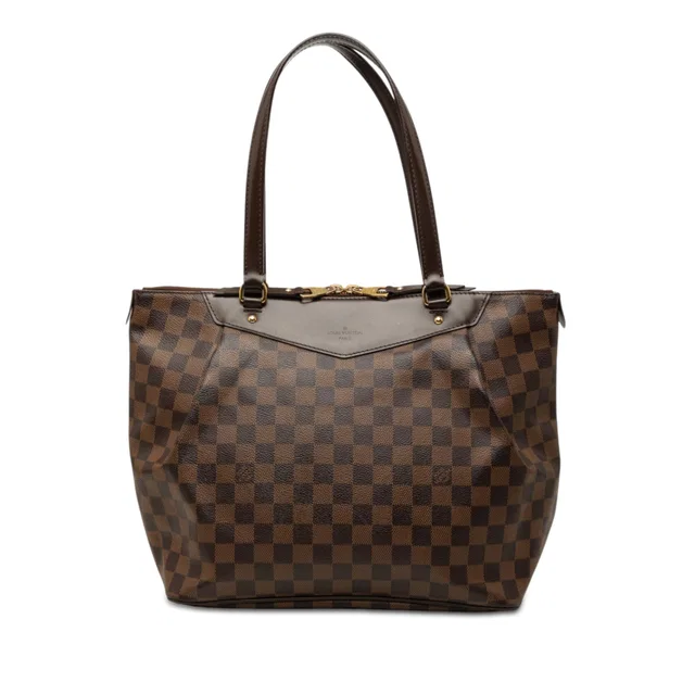 Brown Louis Vuitton Damier Ebene Westminster GM Shoulder Bag in Brown Canvas from Designer Revival
