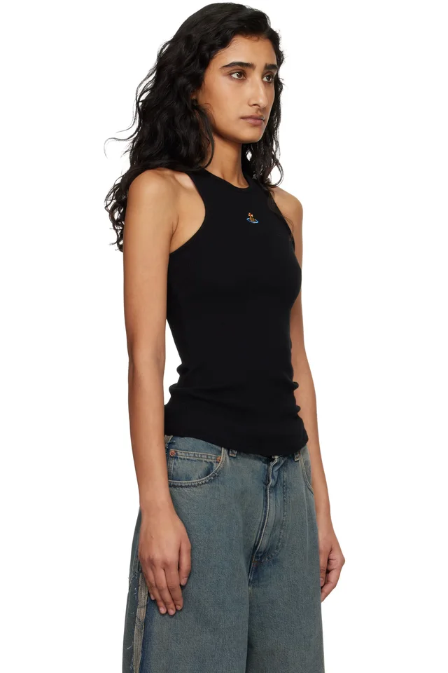 Vivienne Westwood Black 90s Tank Top, photo 2 of 4 from SSENSE