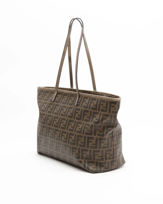Fendi Zucca Roll Tote Bag in Coated canvas from A Retro Tale, photo 2 of 9