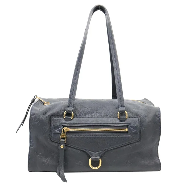 Louis Vuitton Inspiree Monogram Empreinte Leather Shoulder Bag Navy Blue in Navy Leather from Dallas Designer Handbags