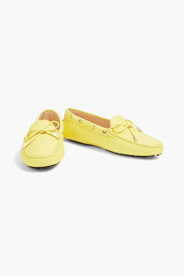 Tod's Heaven Lacetto Pebbled-Leather Loafers, photo 2 of 4 from THE OUTNET