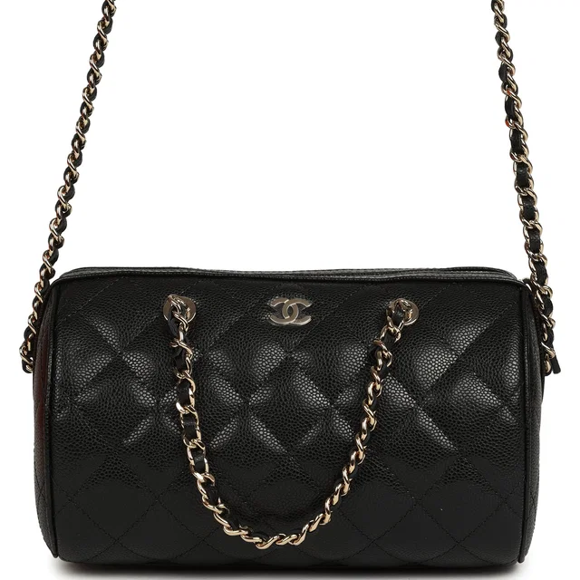 Chanel Mini Timeless Classic Barrel Bag in Black Caviar leather from Madison Avenue Couture