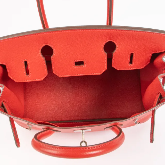 Hermès Birkin 30 Rouge Casaque Epsom PHW in Red Epsom leather from Labellov, photo 6 of 12