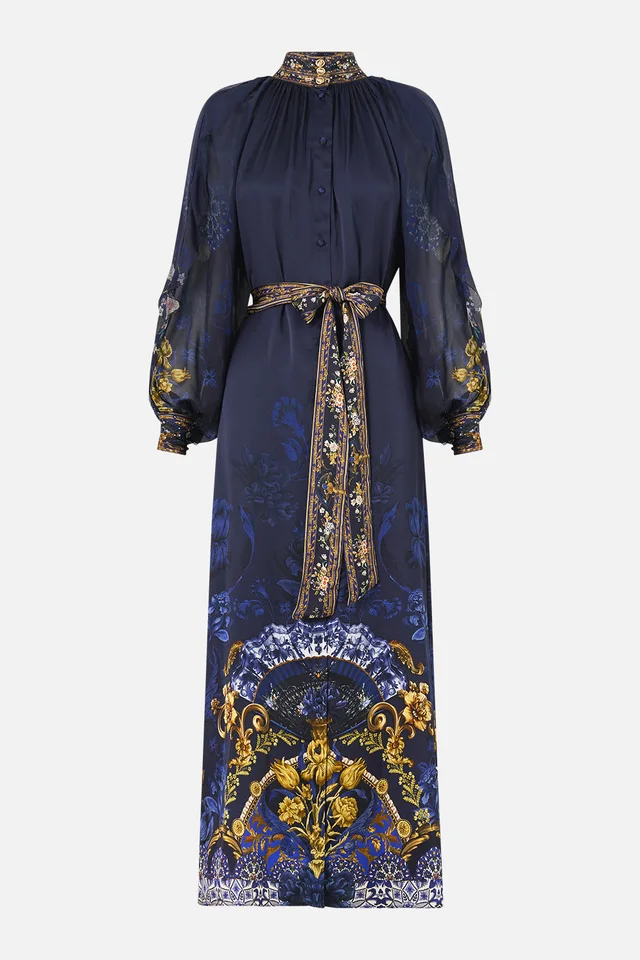 Camilla eBoutique RELAXED SHIRT DRESS WITH FRILL SLEEVE DETAIL NOTES FROM THE BLUE ROOM from CAMILLA, photo 1 of 1