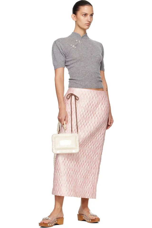Simone Rocha White Pearl Crossbody Pillowcase Bag, photo 4 of 4 from SSENSE