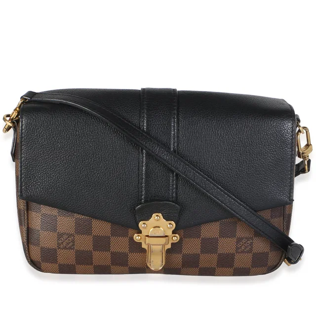 Louis Vuitton Black Damier Ebene Canvas Clapton PM in Black Canvas from myGemma