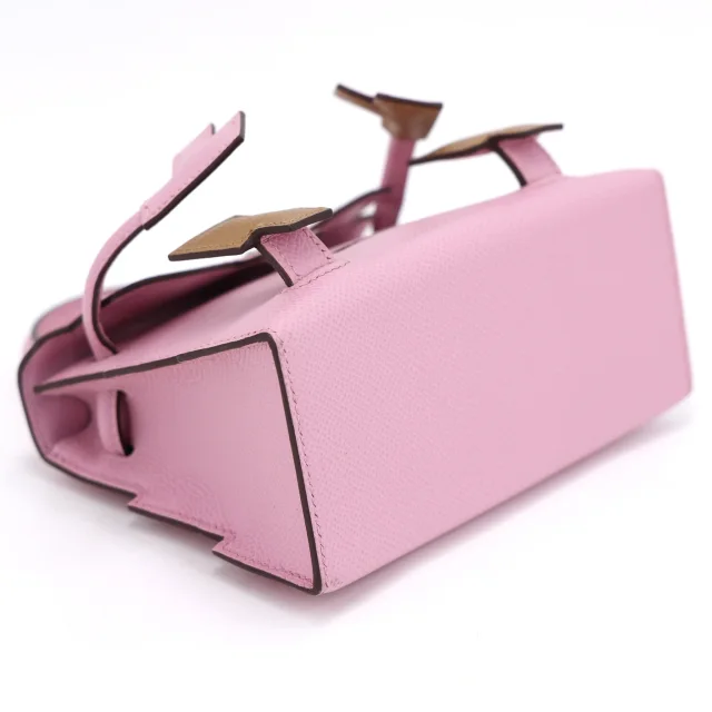 Hermès Kelly Doll Picto Mauve Sylvestre (X9) Chai (0M) Lime (9R) Nata (I2) in Epsom leather from Ginza Xiaoma, photo 4 of 4