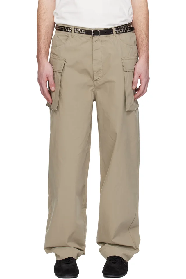 Beige Giaco Cargo Pants, image 1 of 1 from SSENSE