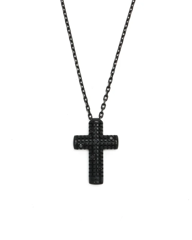 Damiani Silver and Black Diamond Necklace in Black from A Retro Tale