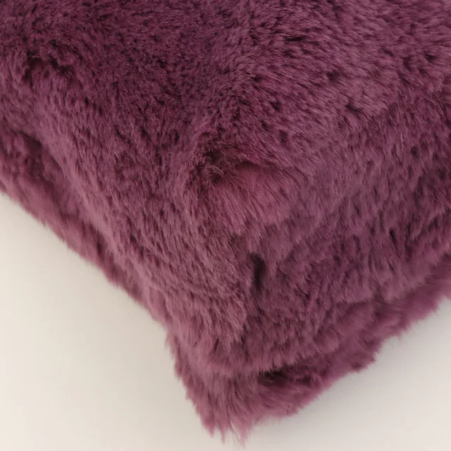 Circa 2000 Chanel Rabbit Fur CC Plate Chain Tote Bag Purple in Purple from VINTAGE QOO TOKYO, photo 10 of 14