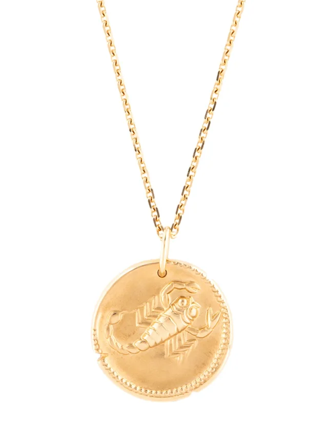 Van Cleef & Arpels Zodiaque Medal Scorpii (Scorpio) Necklace, 27.25" in multicolor from The RealReal